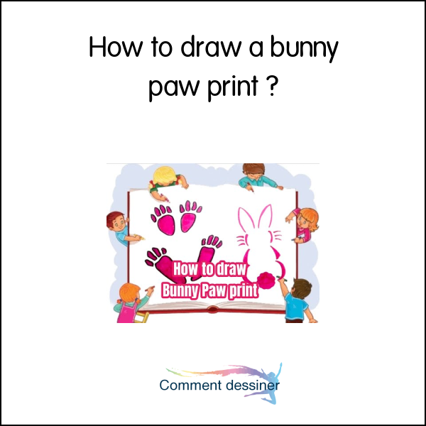 How to draw a bunny paw print How to draw